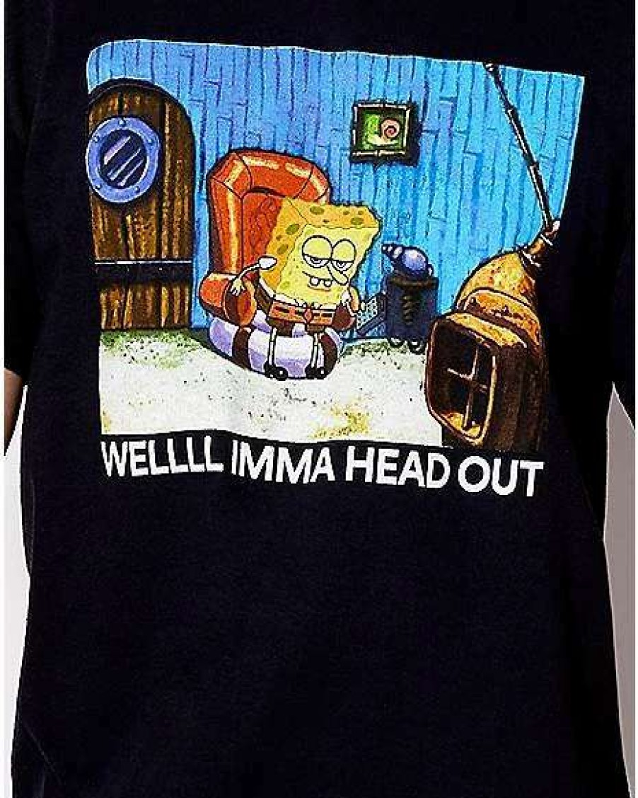 Spongebob * Buy Imma Head Out Spongebob Meme T Shirt Black