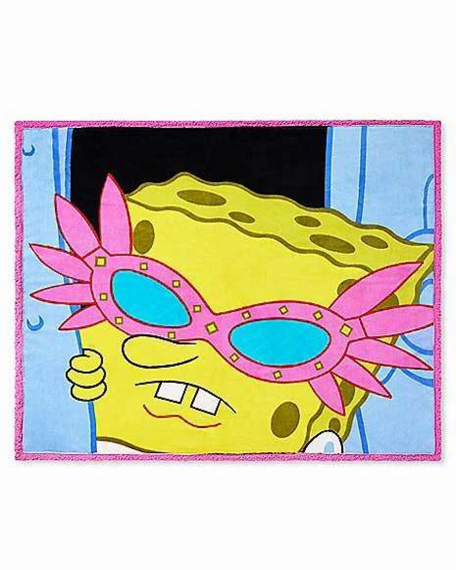 Spongebob Buy Sunglasses Spongebob Squarepants Sherpa Fleece Blanket Multi Color Dalenyshop 7877