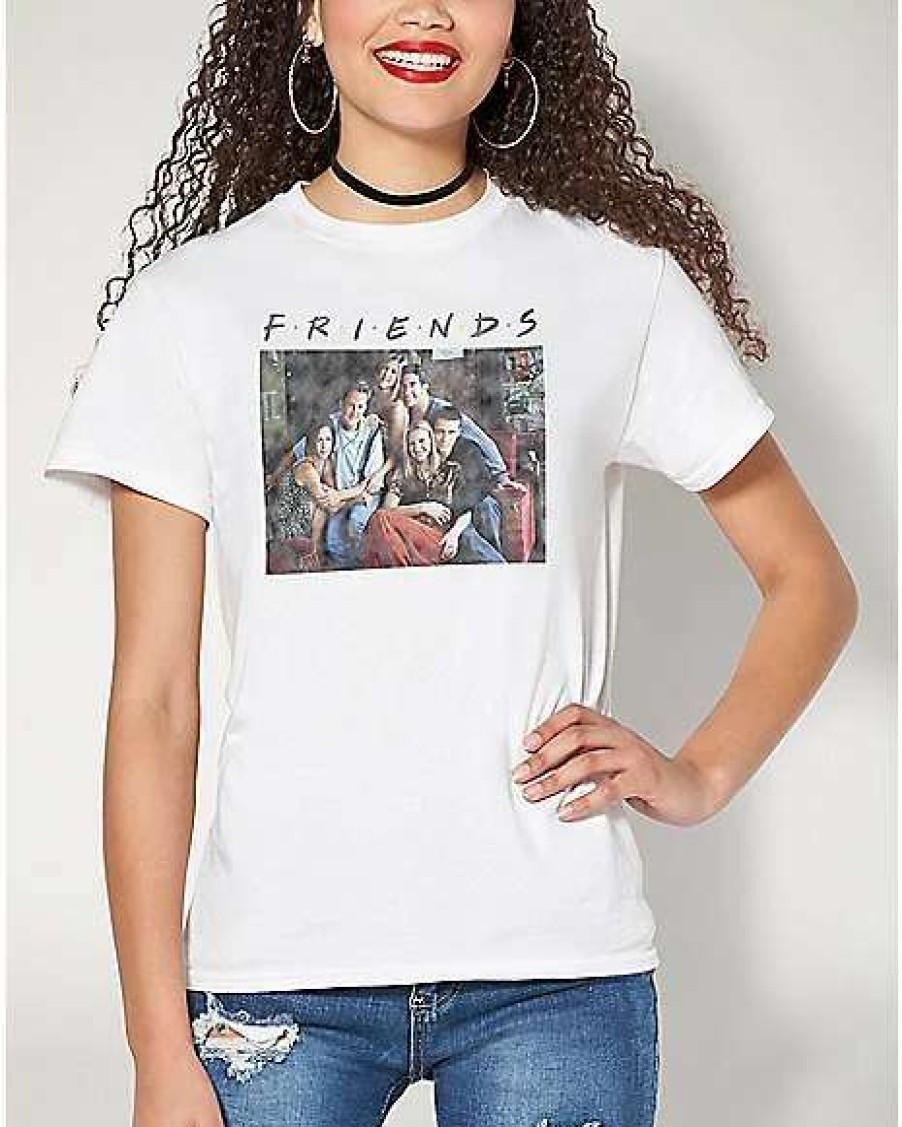 Friends * Outlet Friends Group Photo T Shirt White