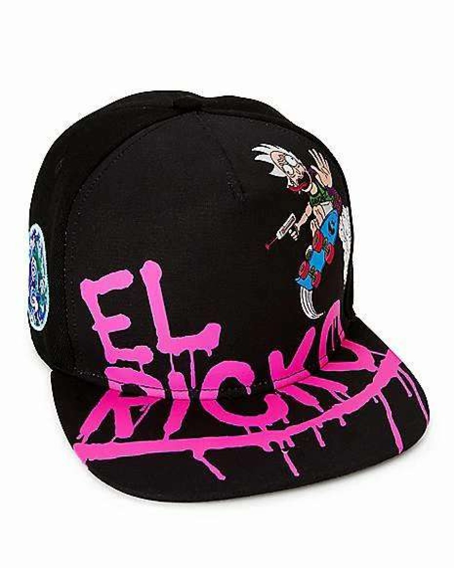 Rick And Morty * Top 10 El Ricko Snapback Hat Rick And Morty Black