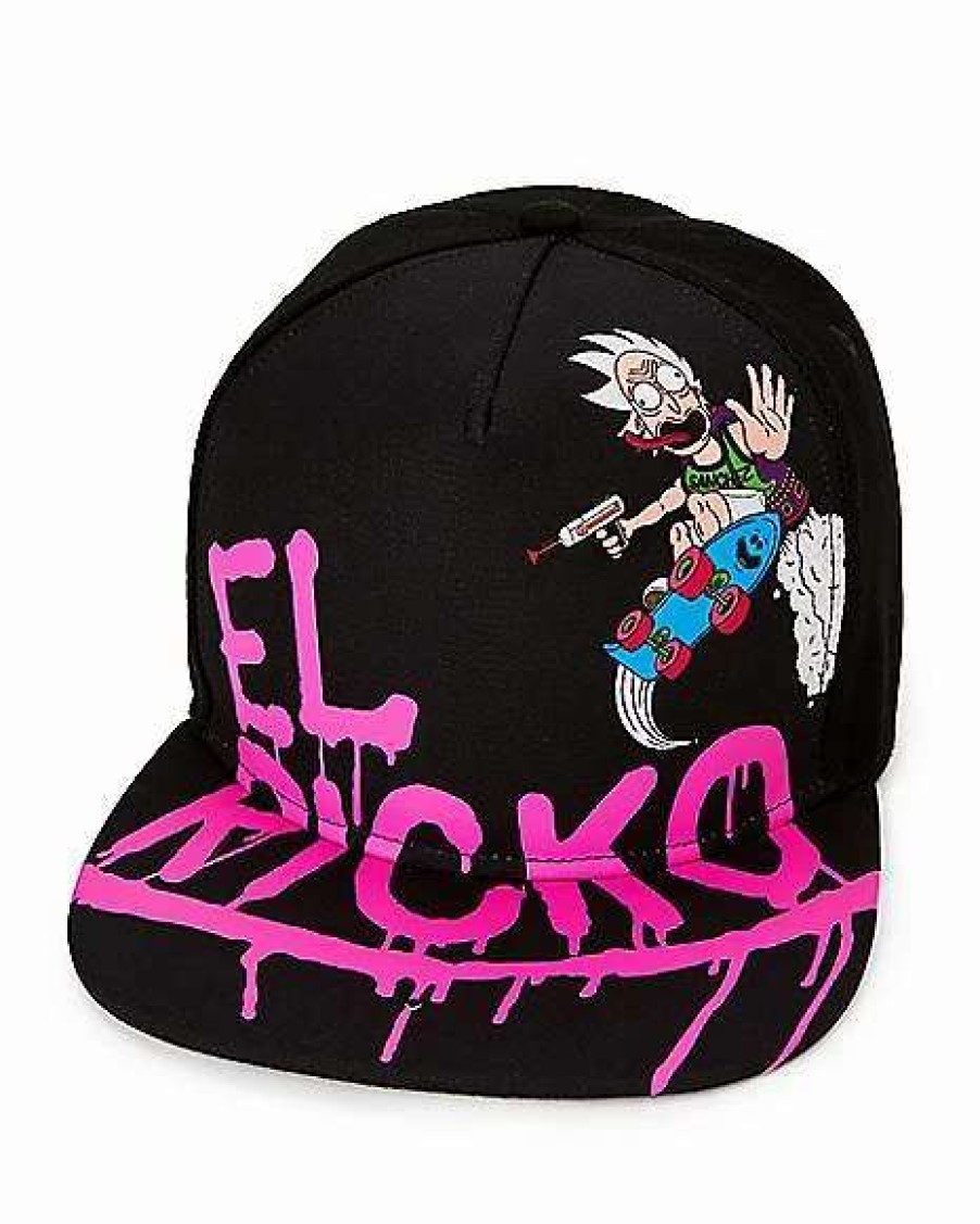 Rick And Morty * Top 10 El Ricko Snapback Hat Rick And Morty Black