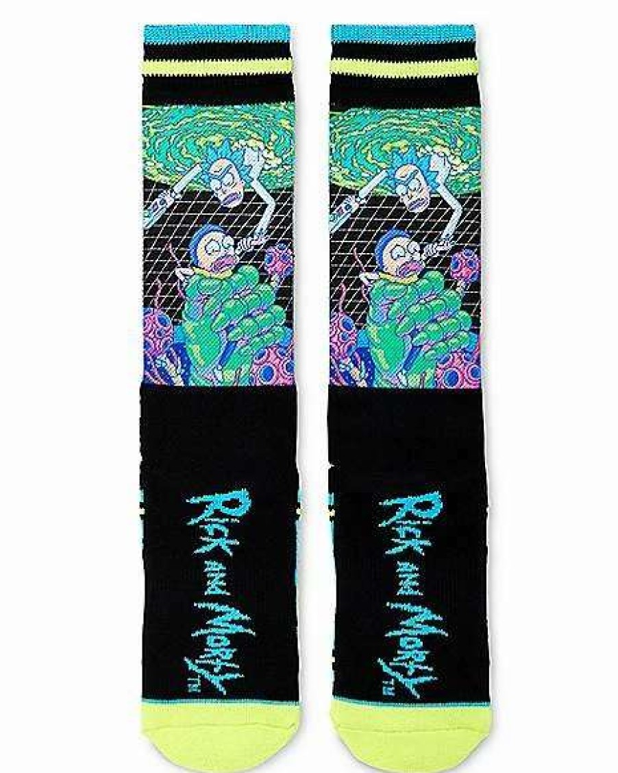 Rick And Morty * Deals Portal Rick And Morty Crew Socks Black