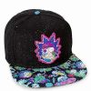 Rick And Morty * Brand New Rick Face Portal Snapback Hat Rick And Morty Black