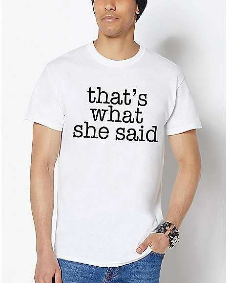 The Office * Outlet That'S What She Said T Shirt The Office White