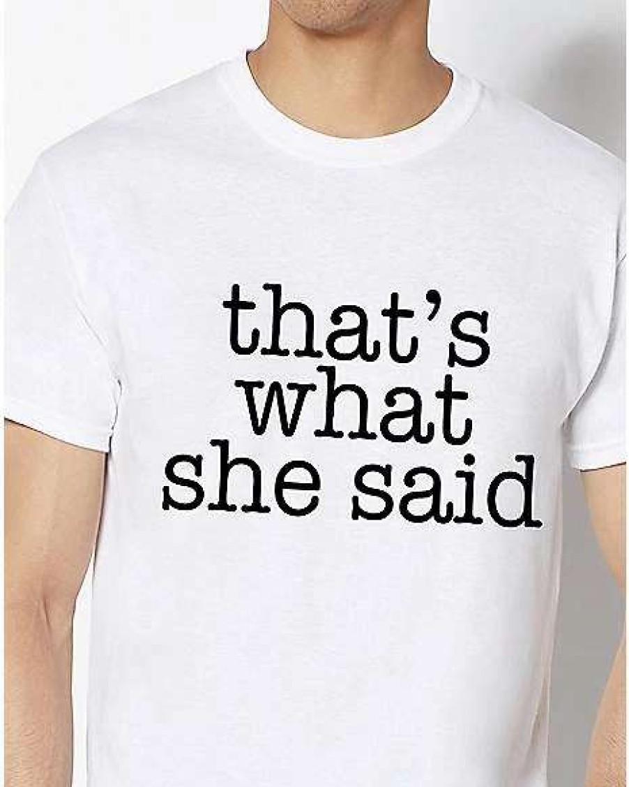 The Office * Outlet That'S What She Said T Shirt The Office White