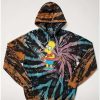 The Simpsons * New Bart Simpson Squishee Hoodie The Simpsons Tie Dye