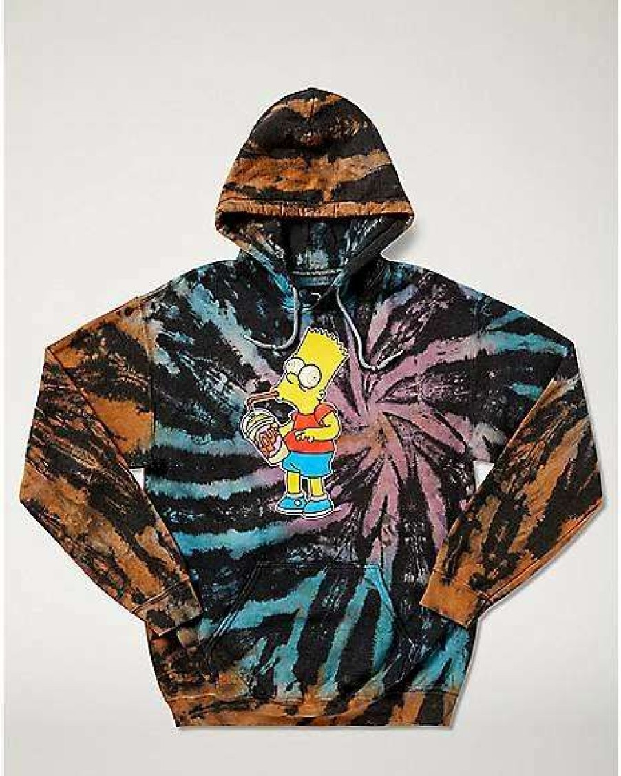 The Simpsons * New Bart Simpson Squishee Hoodie The Simpsons Tie Dye