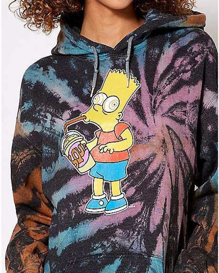 The Simpsons * New Bart Simpson Squishee Hoodie The Simpsons Tie Dye