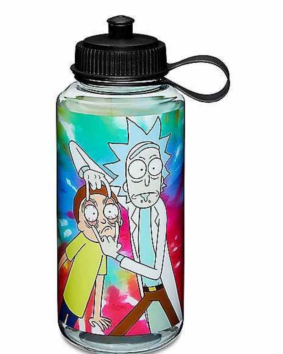 Rick And Morty * Discount Tie Dye Rick And Morty Water Bottle 32 Oz. Multi-Color