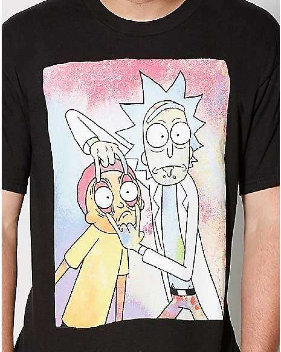 Rick And Morty * Best Pirce Neon Rick And Morty T Shirt Black