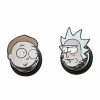 Rick And Morty * Outlet Rick And Morty Fake Plugs 18 Gauge Silver