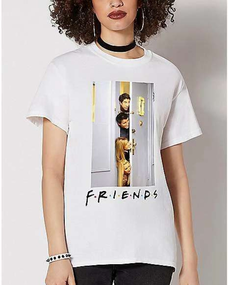 Friends * Cheapest Doorway Group Photo T Shirt Friends White