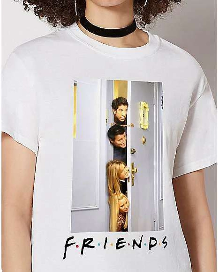 Friends * Cheapest Doorway Group Photo T Shirt Friends White