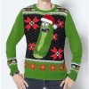 Rick And Morty * Best Pirce Light-Up Pickle Rick Ugly Sweater Rick And Morty Green