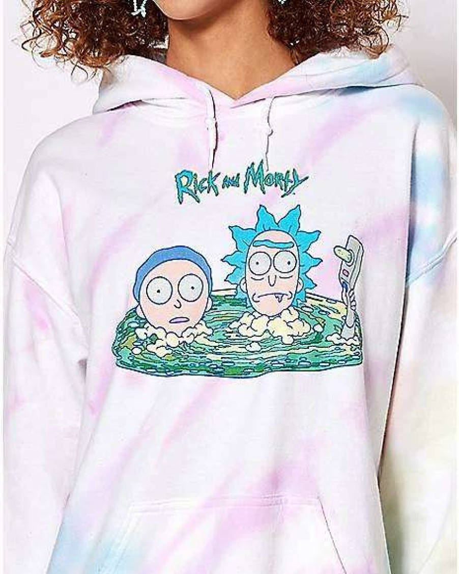 Rick And Morty * Hot Sale Portal Heads Rick And Morty Hoodie Tie Dye