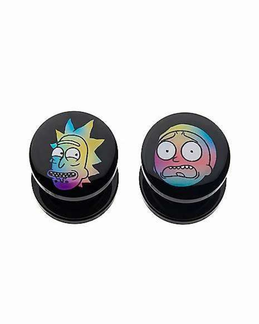 Rick And Morty * Outlet Tie Dye Rick And Morty Plugs Black