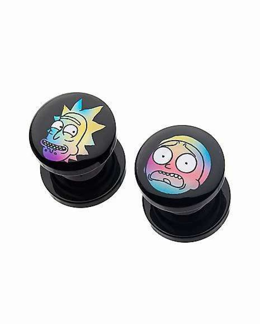 Rick And Morty * Outlet Tie Dye Rick And Morty Plugs Black