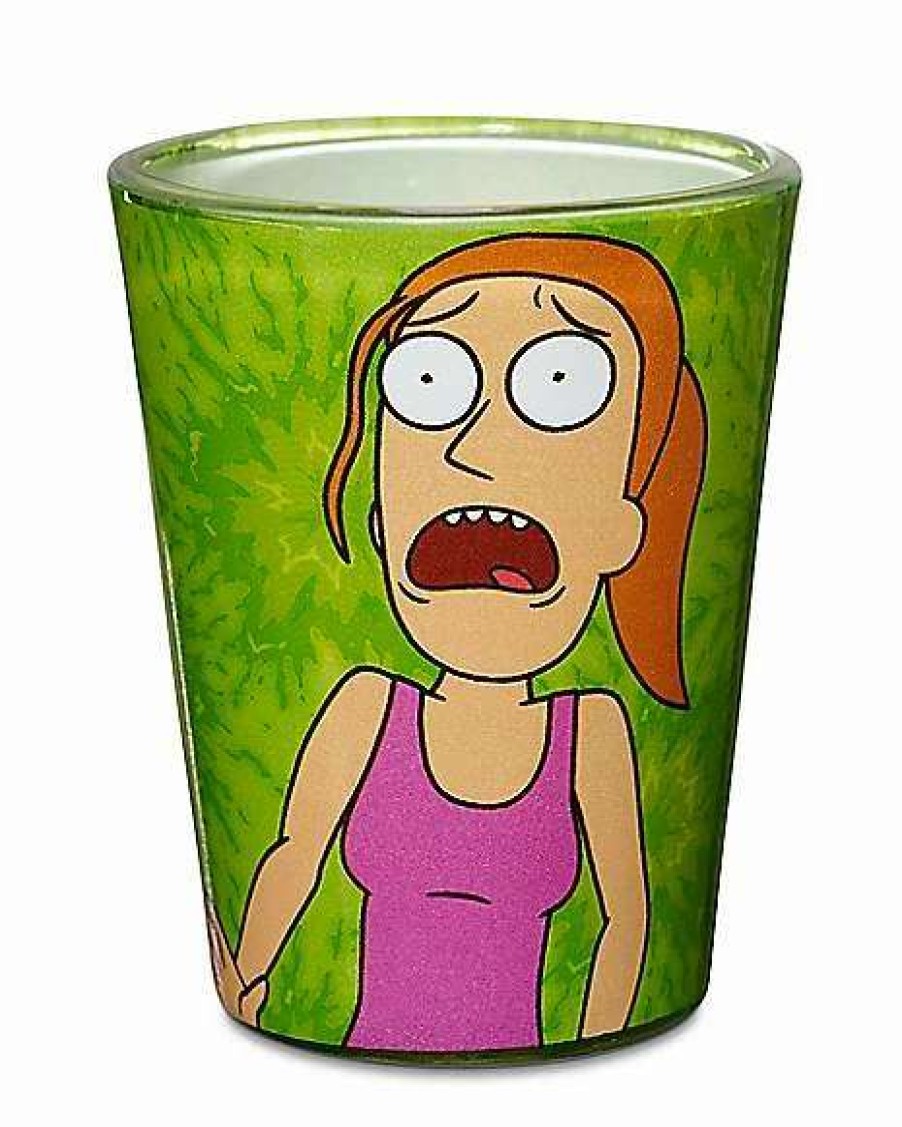 Rick And Morty * New Characters Rick And Morty Shot Glasses 4 Pack 1.5 Oz. Green