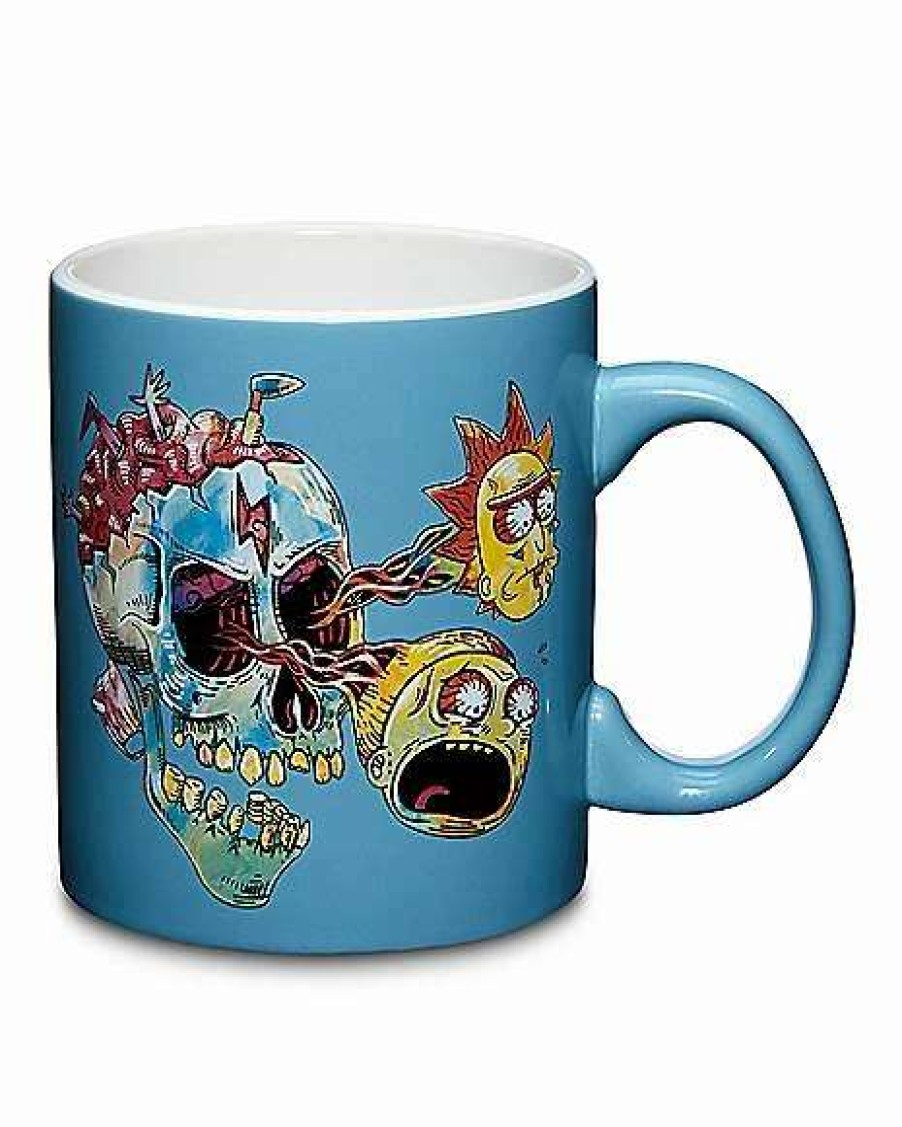 Rick And Morty * Promo Rick And Morty Eyeballs Coffee Mug 20 Oz. Blue