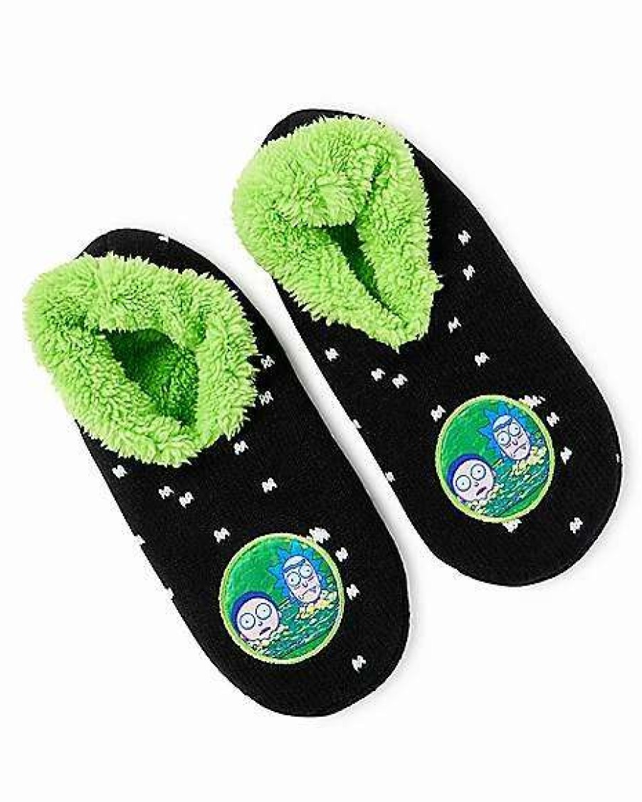 Rick And Morty * Promo Rick And Morty Slipper Socks Black