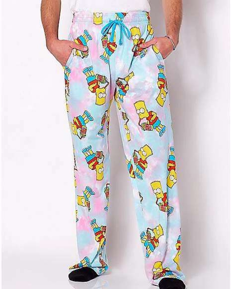 The Simpsons * Best Pirce Bart Simpson Squishee Lounge Pants The Simpsons Tie Dye