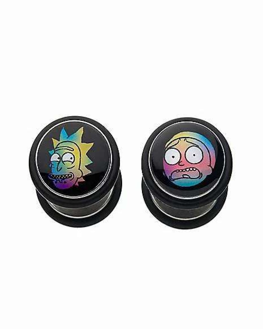 Rick And Morty * Buy Rick And Morty Fake Plugs 18 Gauge Black