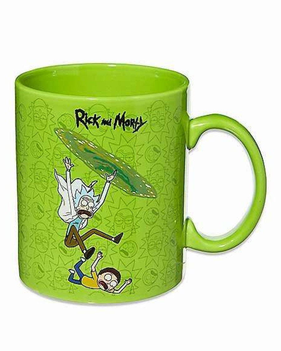 Rick And Morty * Brand New Rick And Morty Portal Mug 20 Oz. Green