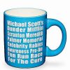 The Office * Promo Fun Run Race Coffee Mug 20 Oz. The Office Blue