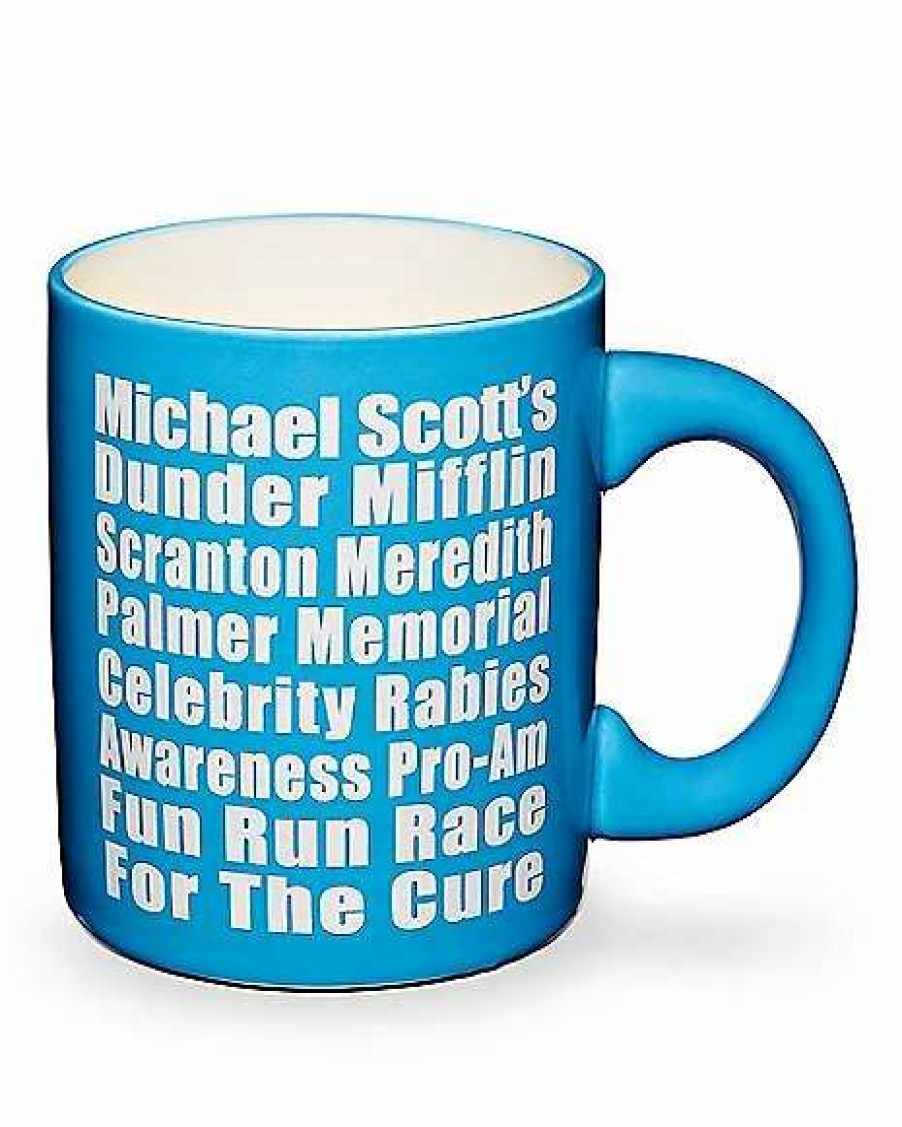 The Office * Promo Fun Run Race Coffee Mug 20 Oz. The Office Blue