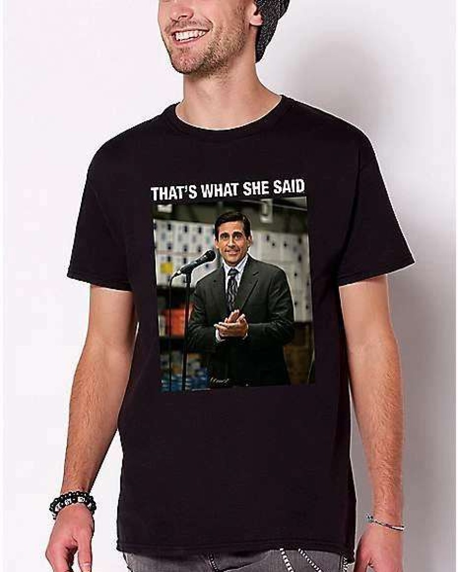 The Office * Best Reviews Of That'S What She Said T Shirt The Office Black