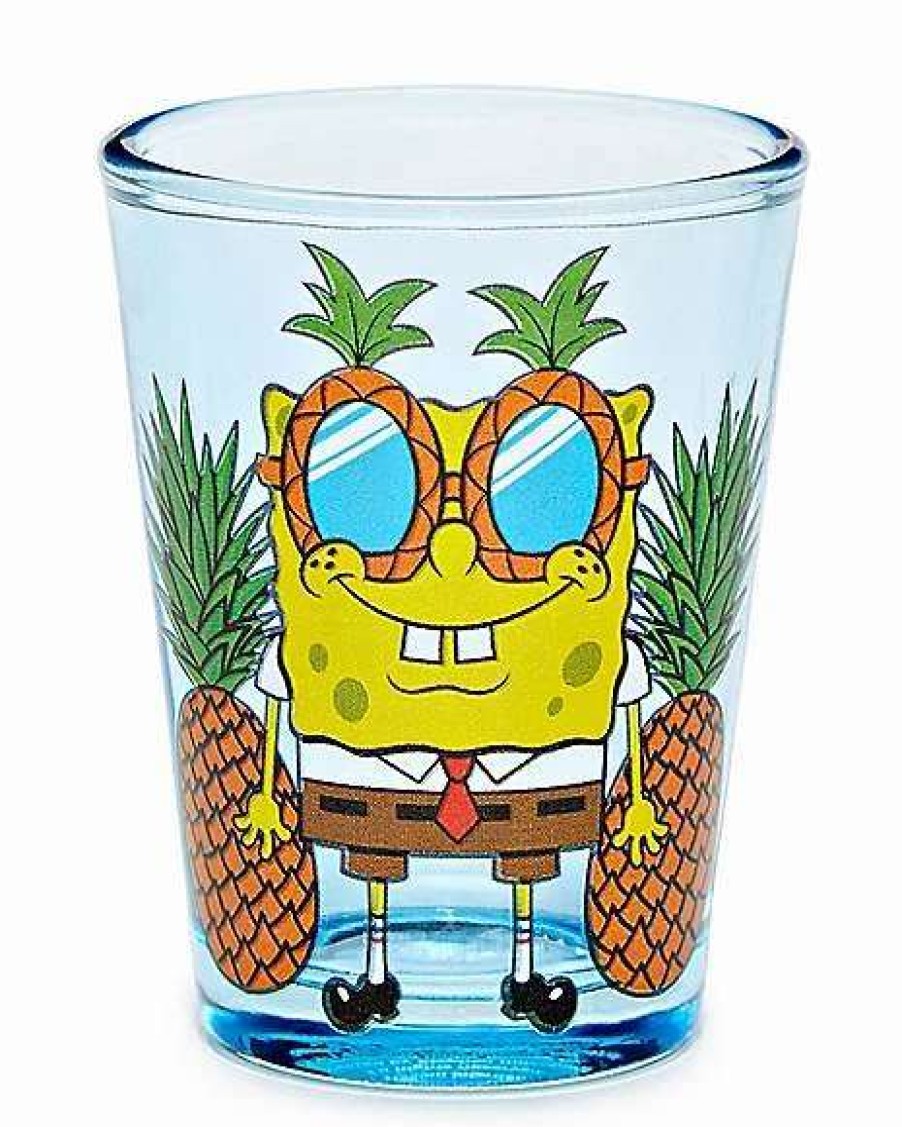 Nickelodeon * Wholesale Pineapple Spongebob Shot Glass 1.5 Oz. Nickelodeon Light Blue