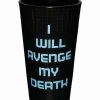 Rick And Morty * Best Reviews Of Rick And Morty Avenge My Death Pint Glass 16 Oz. Black