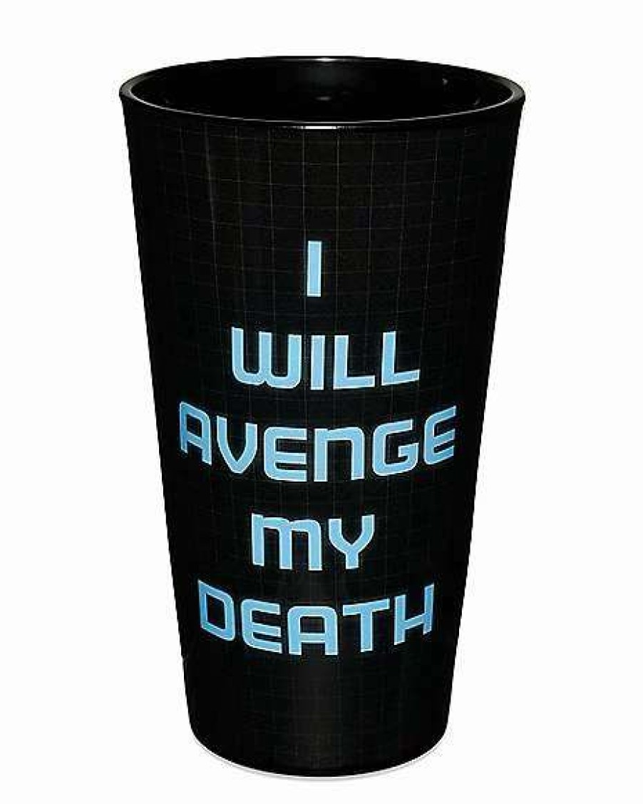 Rick And Morty * Best Reviews Of Rick And Morty Avenge My Death Pint Glass 16 Oz. Black