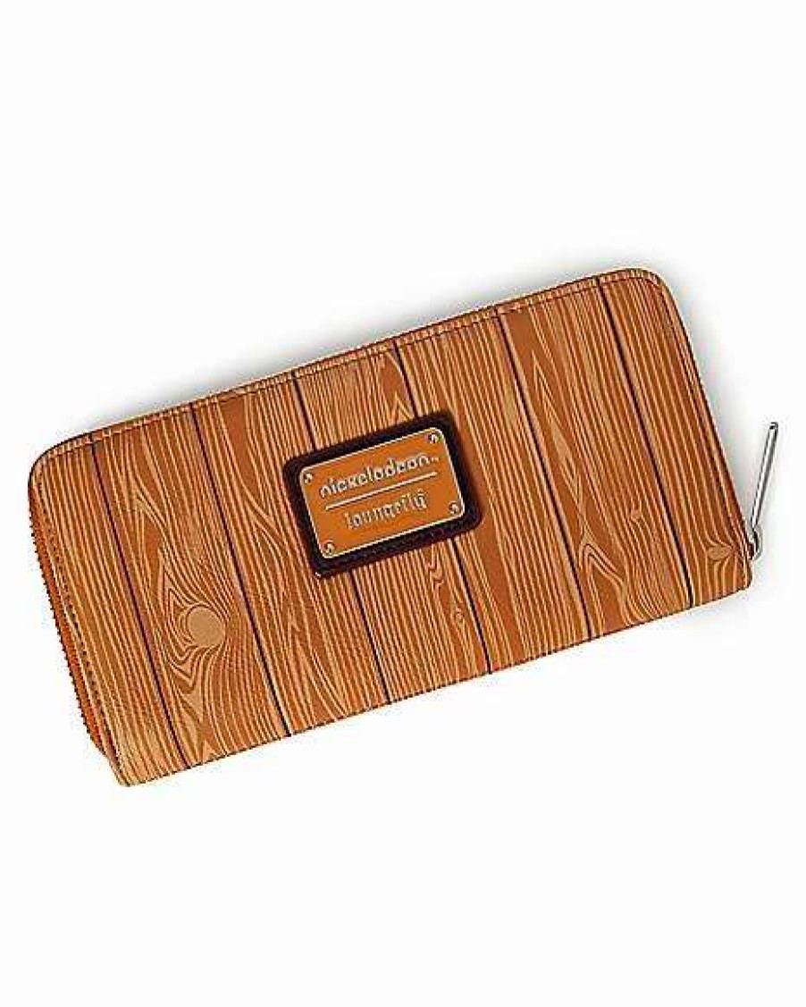 Spongebob * Coupon Loungefly Spongebob Squarepants Cute Character Zipper Wallet Brown