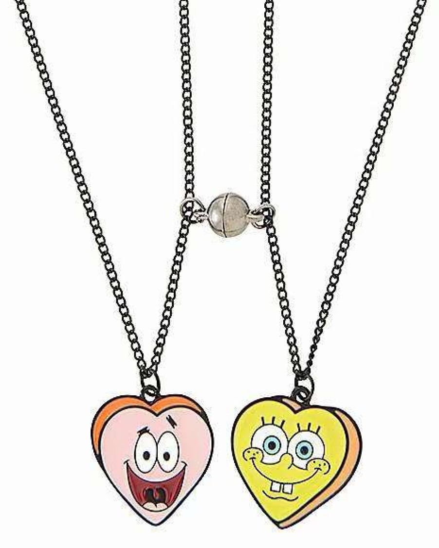 Spongebob * New Multi-Pack Spongebob Squarepants Magnetic Bestie Necklaces 2 Pack Multi-Color