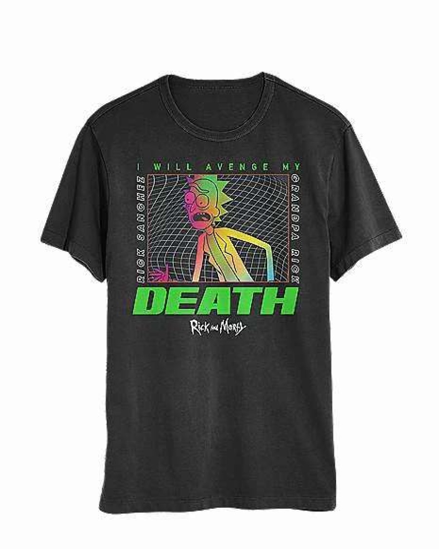 Rick And Morty * New I Will Avenge My Death Rick And Morty T Shirt Black