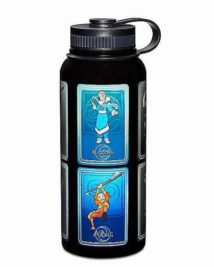 Nickelodeon * Promo Avatar The Last Airbender Water Bottle 40 Oz. Black