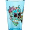 Rick And Morty * Budget Skull Rick And Morty Pint Glass 16 Oz. Blue