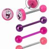 Spongebob * Cheap Multi-Pack Patrick Star Barbells 4 Pack 14 Gauge Spongebob Squarepants Pink Liquid Purple Wax