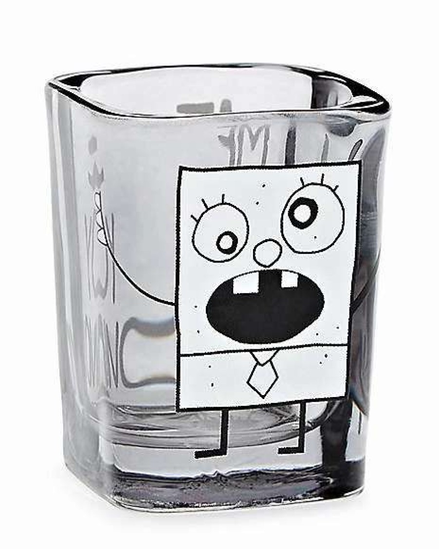 Nickelodeon * Best Sale Me Hoy Minoy Doodlebob Shot Glass 1.5 Oz. Spongebob Squarepants Black