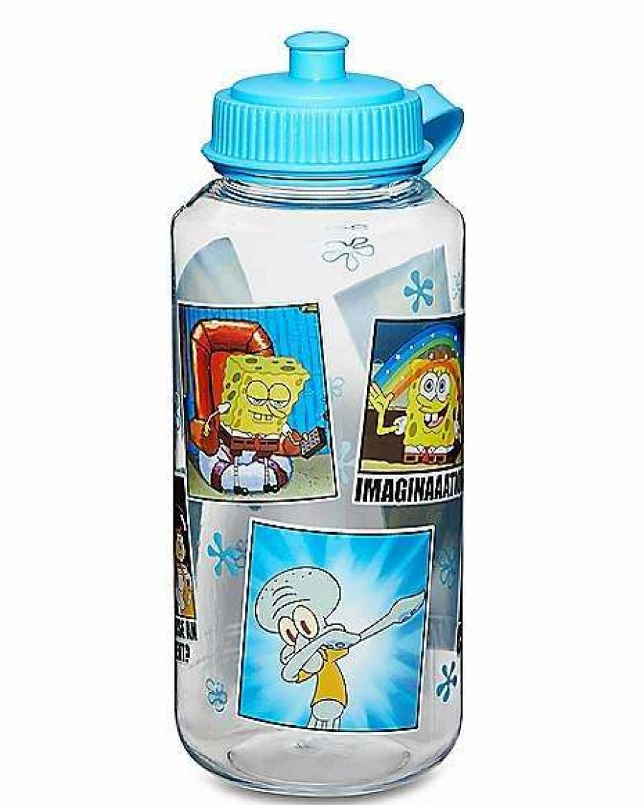 Spongebob * New Funny Scenes Spongebob Squarepants Water Bottle 32 Oz. Multi-Color