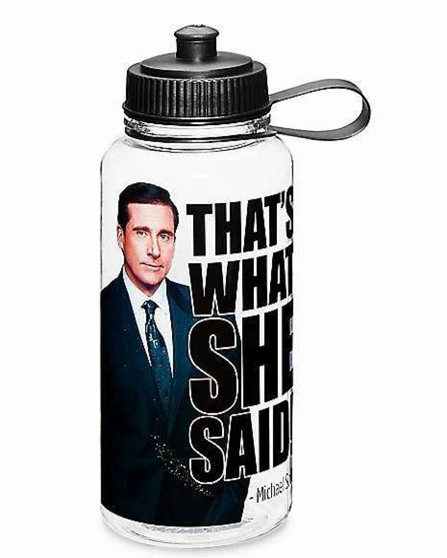 The Office * Wholesale Michael Scott Water Bottle 32 Oz. The Office Clear