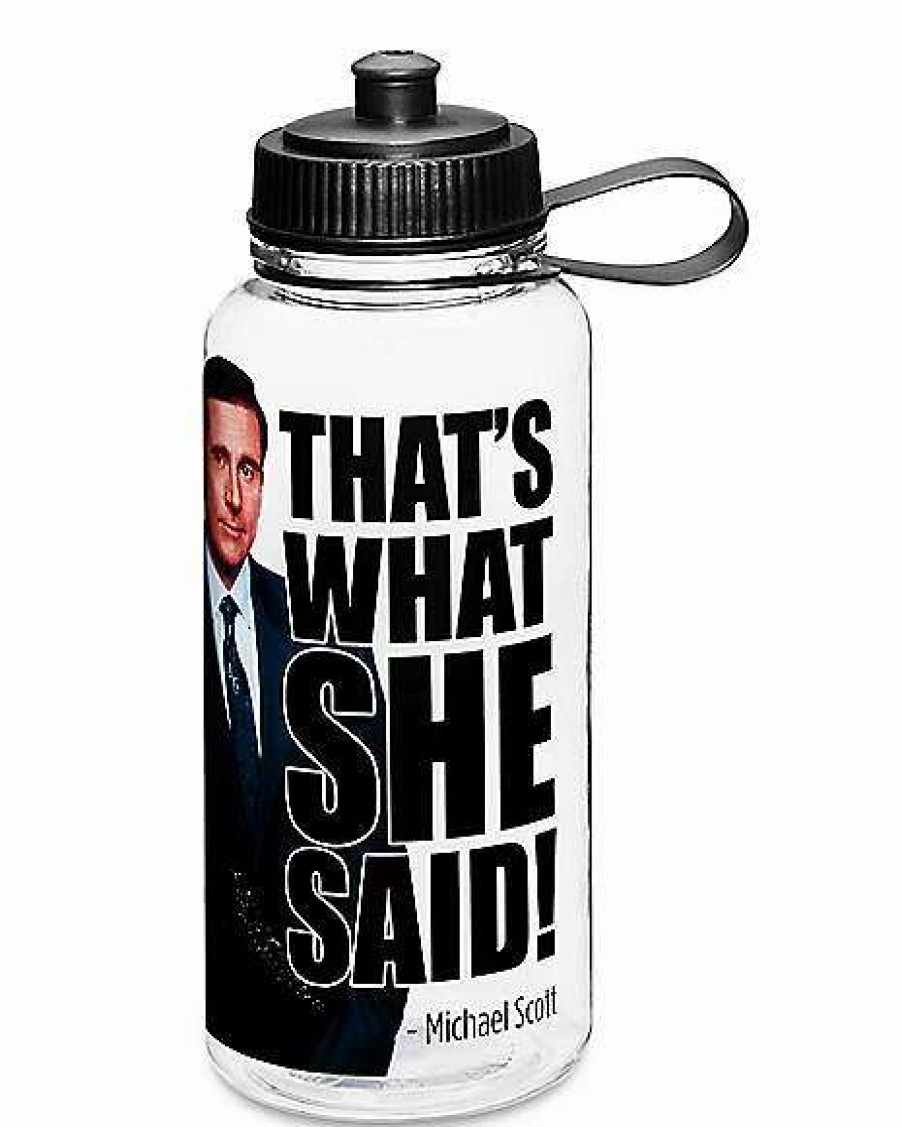 The Office * Wholesale Michael Scott Water Bottle 32 Oz. The Office Clear