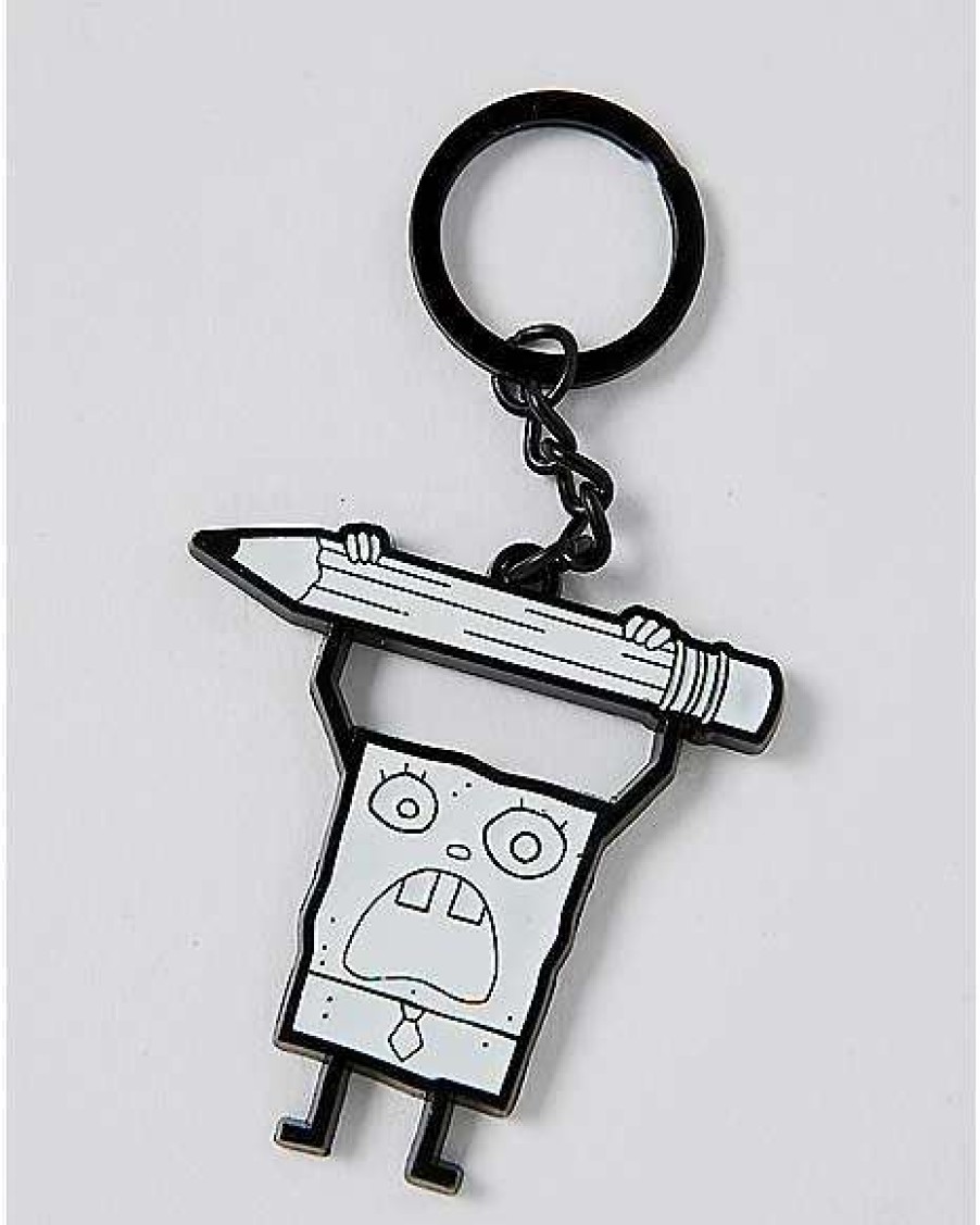 Spongebob * Deals Doodlebob Keychain Spongebob Squarepants Black And White