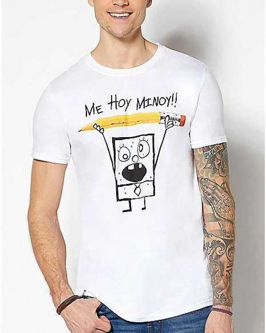 Spongebob * Best Pirce Me Hoy Minoy Spongebob T Shirt Nickelodeon White