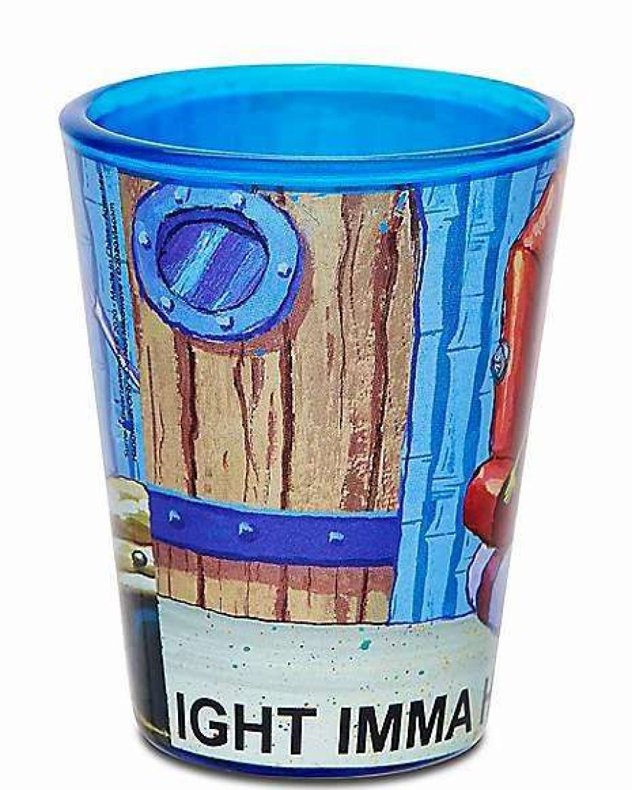 Spongebob * Cheap Spongebob Squarepants Meme Shot Glass 2 Oz. Nickelodeon Blue