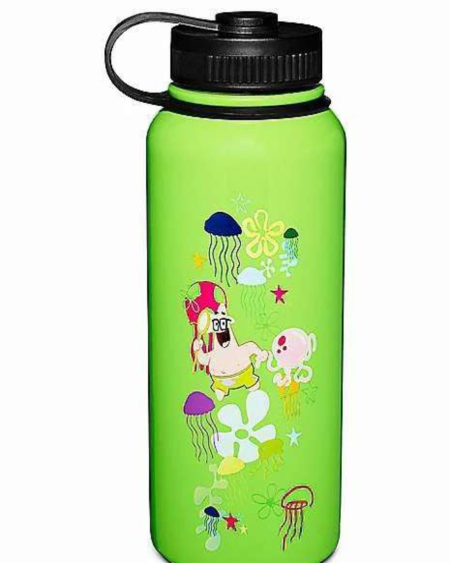 Spongebob * Cheapest Jellyfishing Spongebob Squarepants Water Bottle 34 Oz. Green