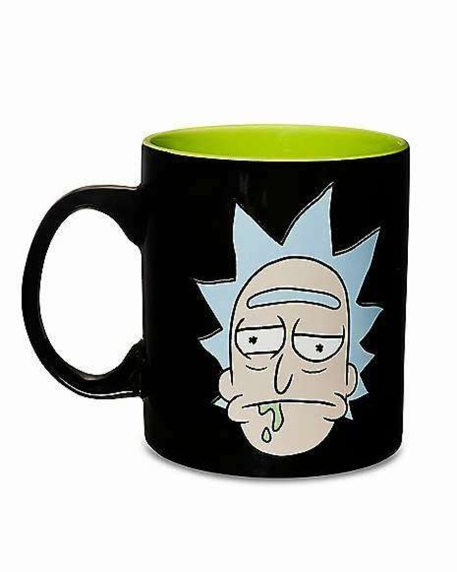 Rick And Morty * Cheap Rick Before And After Coffee Mug 20 Oz. Rick And Morty Black