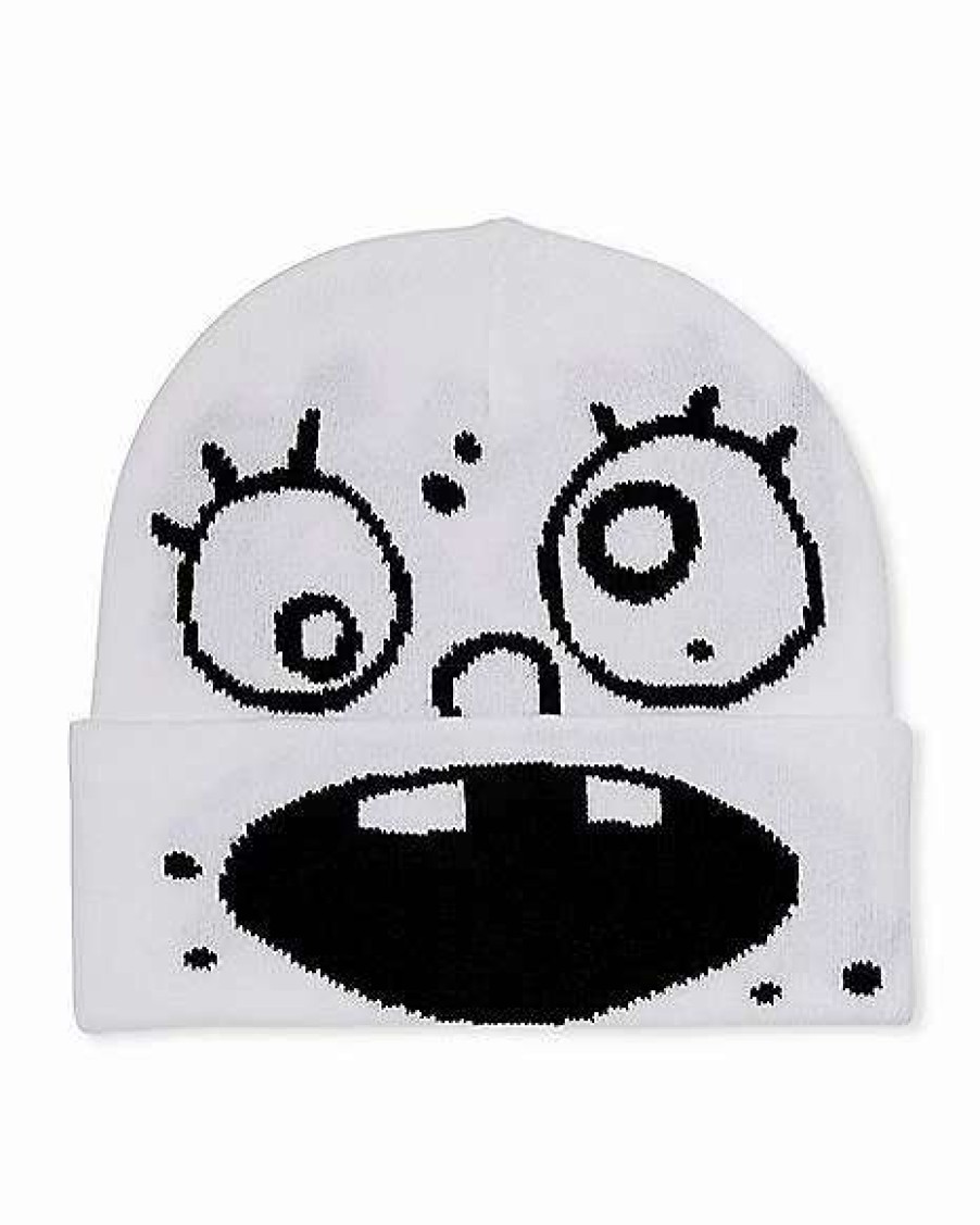 Spongebob * Buy Doodlebob Cuffed Beanie Hat Spongebob Squarepants White