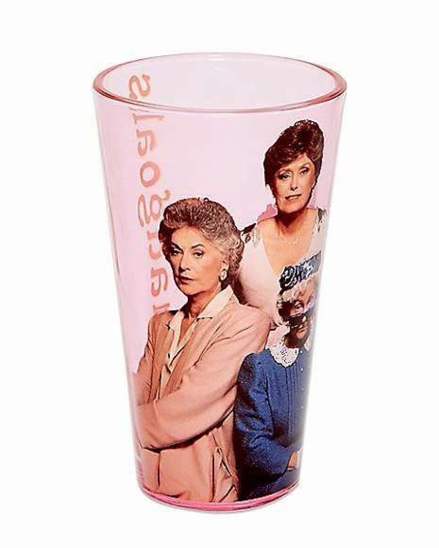 The Golden Girls * New Golden Girls Pint Glass 16 Oz. Pink